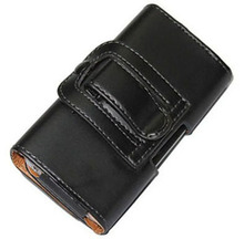 2015 New Smooth pattern Lichee pattern Leather Pouch phone bags cases with Belt Clip For lenovo