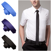 2015 New Style Fashion Neckties Formal Wedding Party Groom Men s Solid Color Gravata Slim Plain