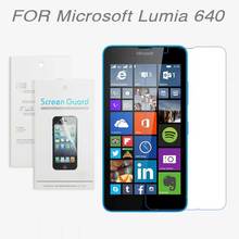For Microsoft Lumia 640,New 2015 free shipping 3x CLEAR Screen Protector Film For Microsoft Lumia 640+ Cleaning cloth