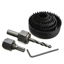 New Arrival 11Pcs Hole Saw Cutting Set Kit 19-64mm Wood Metal Alloys Circular Round & Case Durable