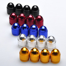 20Pcs/Lot Universal Aluminum Car Tyre Air Valve Caps, Bicycle Tire Valve Cap, Car Wheel Styling Round Black Blue Silver Gold Red