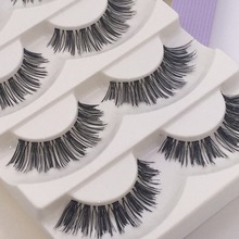 hot sale 5 Pairs Lot Black Cross False Eyelash Soft Long Makeup Eye Lash Extension fashion