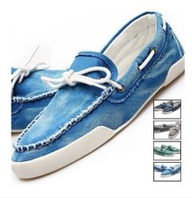 2015 New arrival Low price Mens Zapato Del Boat Casual Shoes Jeans Canvas Slip On Flats Loafer Shoes– Free shipping QT1