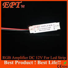 1pc/Lot DC12V Ultra Slim Mini Portable RGB Led Strip Amplifier Repeater for RGB 5050/3528/5730/5630/3014 SMD led strip light