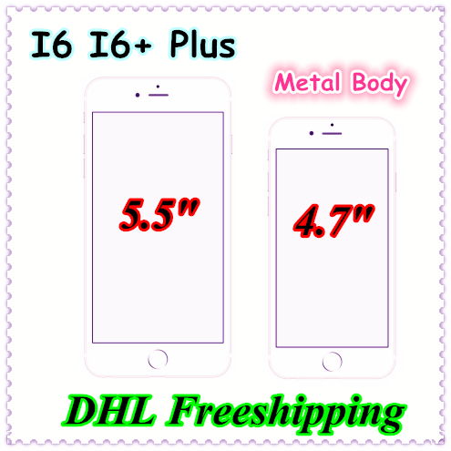 Fingerprint Metal Body i6 Phone 4 7 Inch Quad Core i6Plus 5 5inch MTK6582 Android 3G