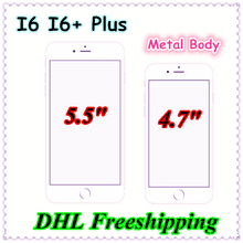 Fingerprint Metal Body i6 Phone 4.7 Inch Quad Core i6Plus  5.5inch MTK6582 Android 3G Smartphone  DHL Free Shipping
