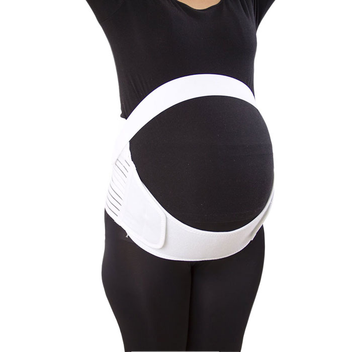 Durable Pregnant Woman Maternity Belt Care Pregnancy Support Waist Abdomen Band Belly Brace White High Quality