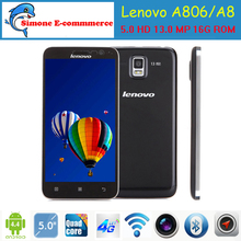 Original Lenovo A806 A8 Octa Core 4G Mobile Phone MTK6592 Android 4.4 2G RAM 16G ROM 13MP 5.0” IPS 1280X720 FDD LTE GPS