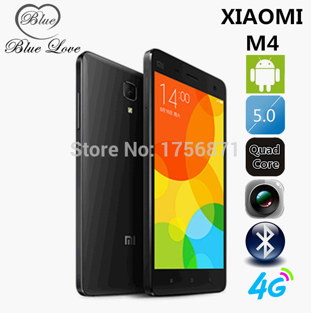 Free Shipping Original Xiaomi Mi4 M4 4G LTE Cell Phone 5 0 FHD IPS Quad Core