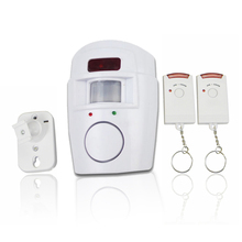 2015 new brand wireless pir motion sensor alarm + 2 remote controls home garage alarm tools hot sale JJ1086
