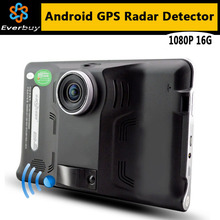 New 7 inch HD Android GPS Navigation Anti Radar Detector Car DVR 1080P Camera Recorder Truck