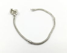 DIY Pulseira Beads Charms Fits Pandora Bracelet Titanium Plated 3MM Snake Chain Fits European