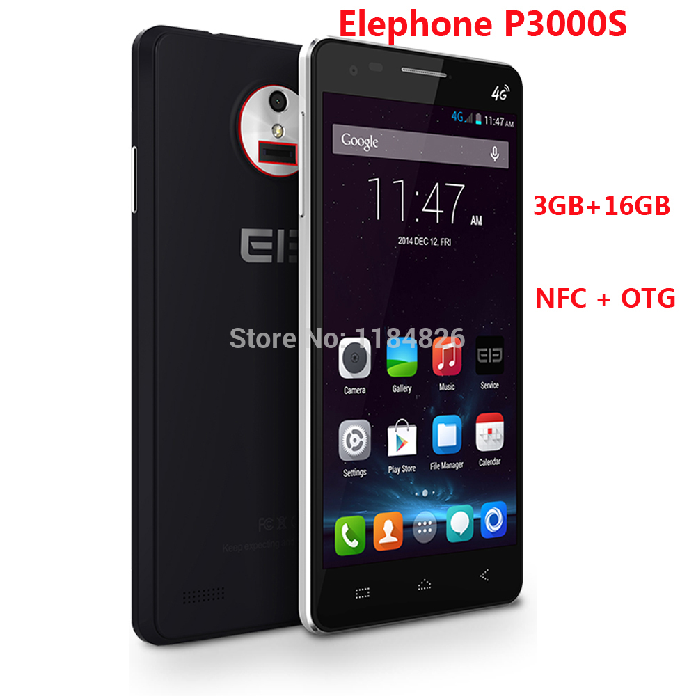 Original Elephone P3000S 4G LTE Smartphone 3GB 16GB MTK6752 Octa Core Cell Phone 5 0 Inch