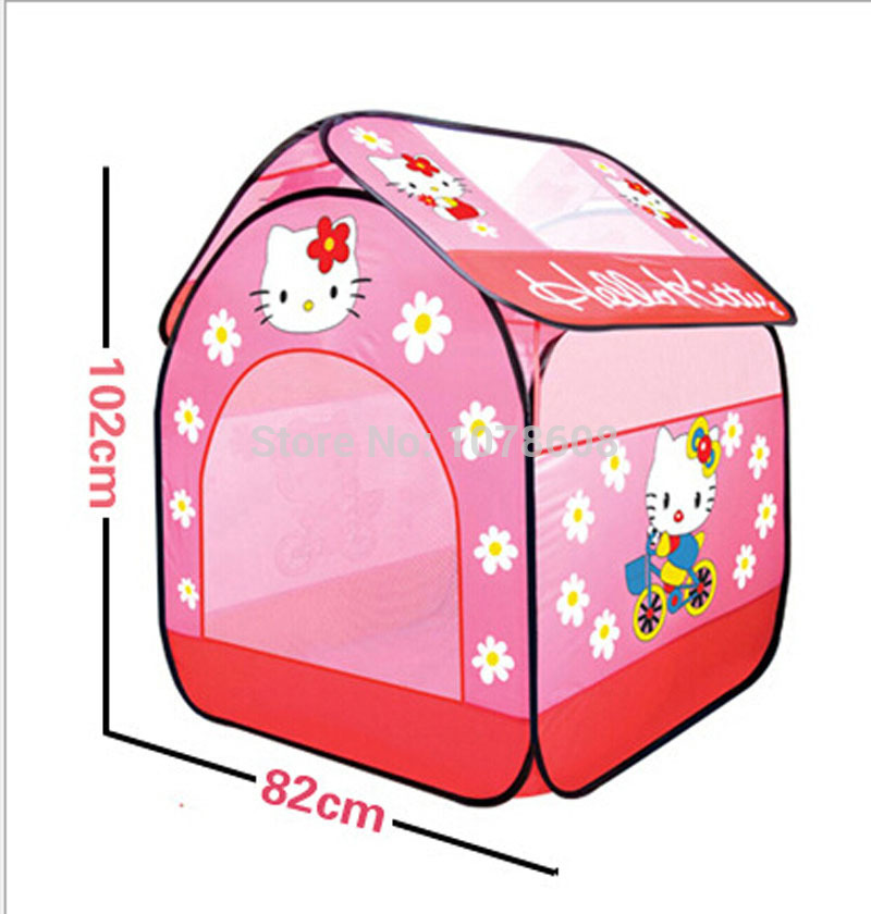 Детские игрушки палатки привет котенок маленькая принцесса девушки ребенок ребенок палатка дом игры для 0-3 летнего подарок на день рождения