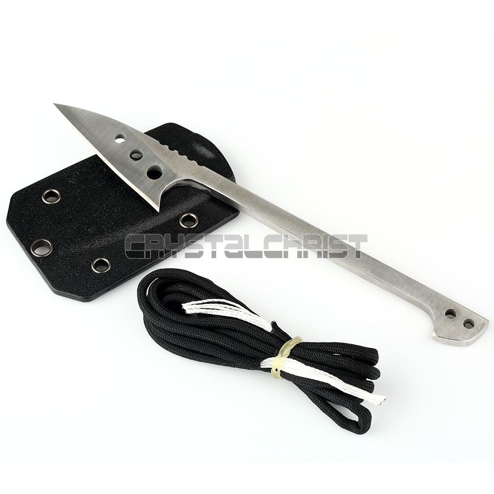 New EDC gear Stainless steel fishing harpoon fish scale flake blade knife with Sheath outdoor camp