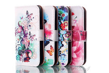 For Samsung Galaxy Star Pro S7260 S7262 7260 7262 Color Paint Flip Coque Fundas Cover PU Leather Wallet Case with card holder