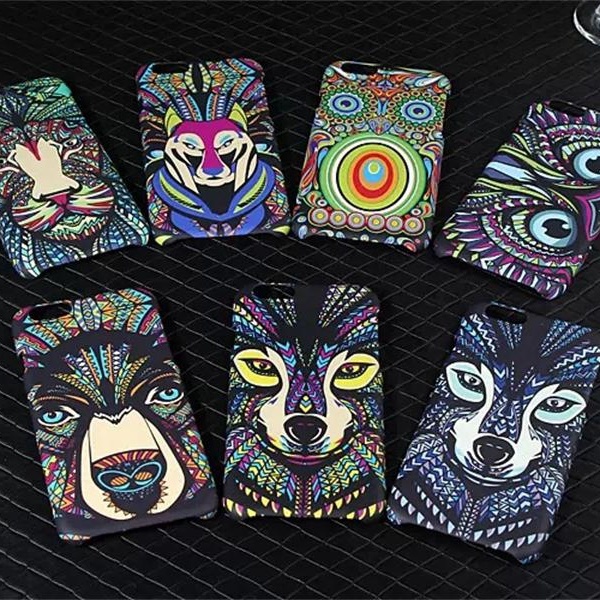 colorful animal pattern noctilucence individual mobile phone accessories cover case for Apple iPhone 5 5s 6