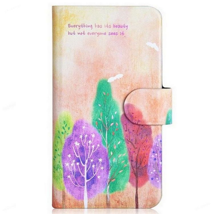 Sell like hot Hwang Purple Tree Trees Mangrove Card Slot PU Leather Flip Case Cover For