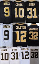 #9 Drew Brees Jersey 10 Brandin Cooks ,American Football Jersey Kenny Vaccaro Elite Sports Jersey Can Mix Order Free Shipping