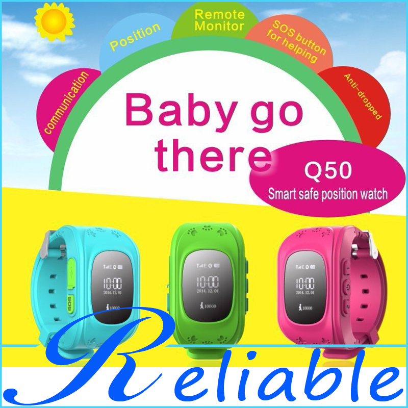Q50 GPS Children Smart Band Remote Monitoring GPS GPRS Tracker Device Wrist Band Double Locate SOS