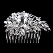 Crystal Rhinestone Flower Wedding Party Bridal Hair Comb Hairpin Clip Jewelry