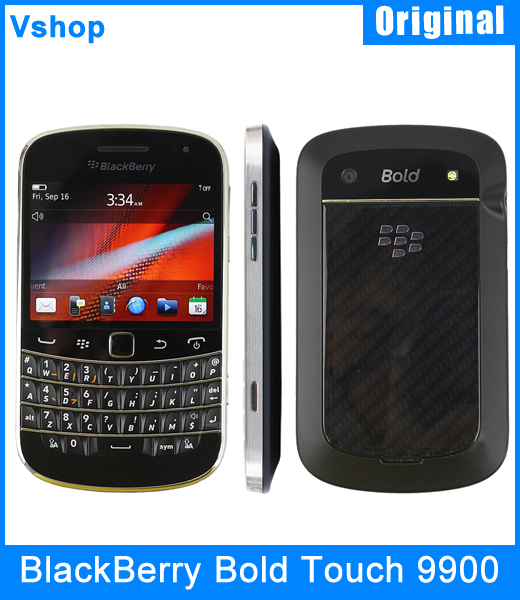 Original Unlocked BlackBerry Bold Touch 9900 Mobile Phone 3G Network GPS 5 0MP Camera Smartphone Bluetooth