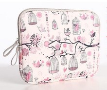Pink Brids 15″ Laptop Sleeve Faux Leather Laptop Bag Case Fashion bolsas para notebook femininas Waterproof Computer bag 15.6