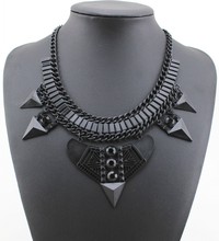 2015 New Fashion Alloy Necklace Europe Classic  Vintage Gothic Punk Style Jewelry Statement Necklace For Women DFX-872