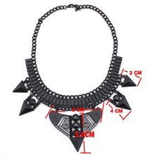 2015 New Fashion Alloy Necklace Europe Classic Vintage Gothic Punk Style Jewelry Statement Necklace For Women