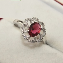 40% off Fashion Ruby Engagement Rings 925 Sterling Silver CZ Diamond Jewerly Ring for Women Red Crystal Anillos Anel Ulove Y038
