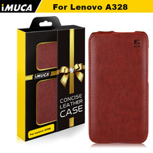 Lenovo A328 case 100% original leather case for Lenovo A328 A328T Vertical Flip Cover Mobile Phone Bags Accessories 4 Colors
