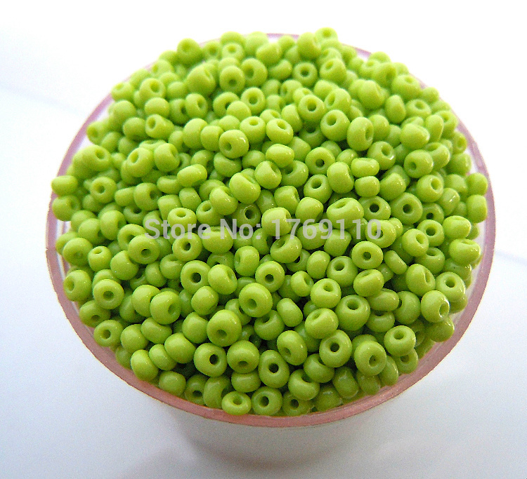 Free Shipping Sale New Hot Green Shining 1000Pcs 2mm Czech Glass Seed Spacer Beads Jewelry Making DIY Pick 46 Colors