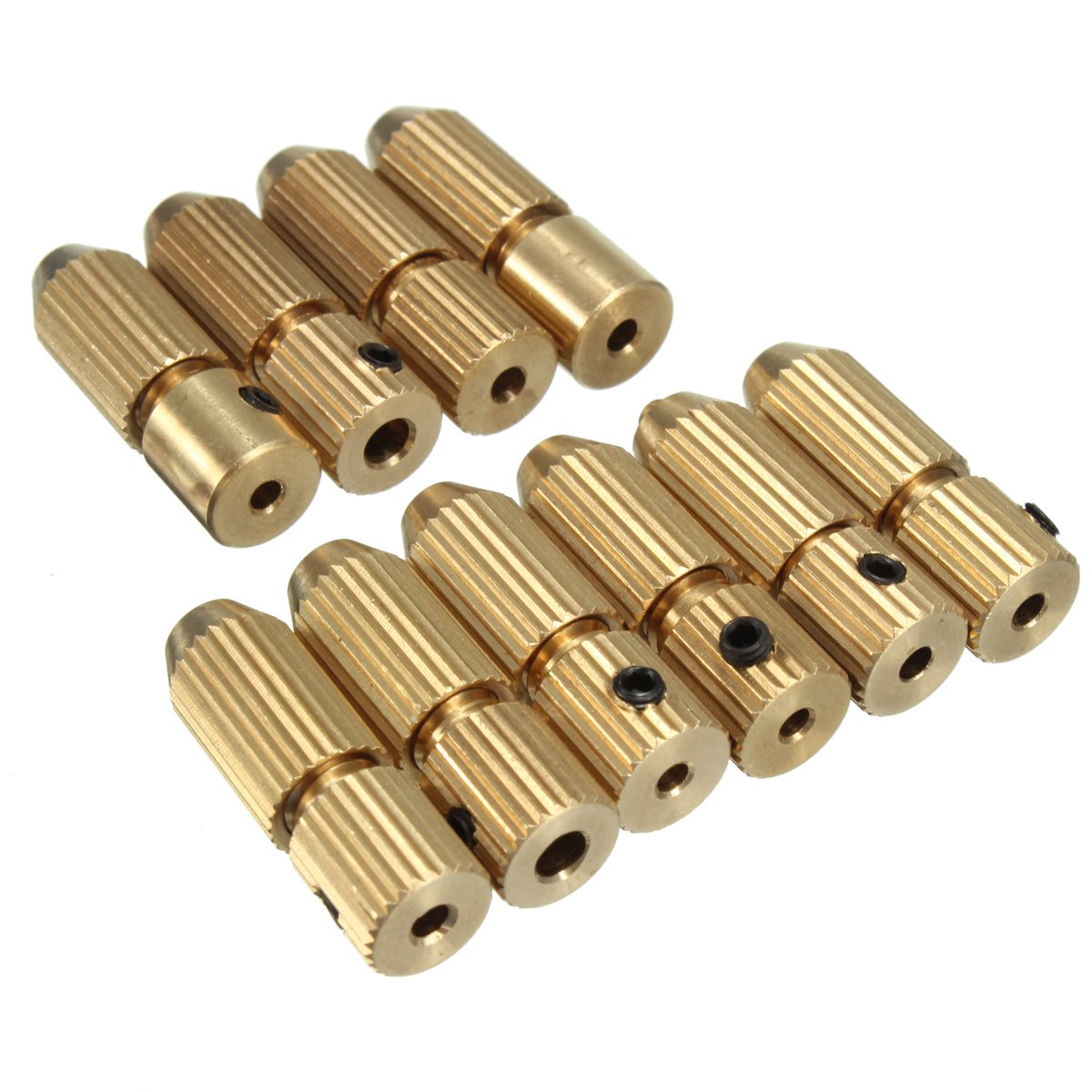 2 3mm Brass Electric Motor Shaft Clamp Fixture Chuck Mini Small For 0 7mm 3 2mm