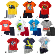 New fashion Brand Children clothing set newborn summer baby boy clothes sets t shirt pants suit
