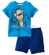 New fashion Brand Children clothing set newborn summer baby boy clothes sets t shirt pants suit