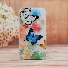 Beautiful Flower Design Painted Hard Black Cover Cases Fit For Apple iPhone 4 4s 4G Case