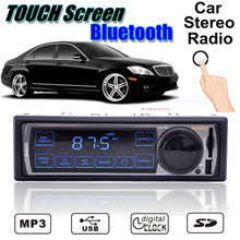 New 12V TOUCH BLUETOOTH 1-Din Stereo Radio MP3 USB/SD AUX Player Car in Dash 50Wx4