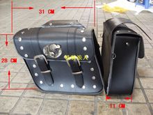 Free shipping motorcycle accessories saddle bag cruising vehicles into side rear riding side box package Bag