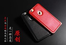 Free Shipping For iphone 6 plus cover New Arrival Aluminum Genuine leather Cover Cell Phone Case