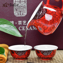 Coffee Tea Sets 6pcs Tea Cup High Quality Red Tea Cup Tea Set Wedding Items Blue
