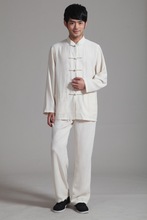 chinese traditional men clothing kung fu uniform Chinese Style Mandarin Collar Men s Long Sleeve Kung