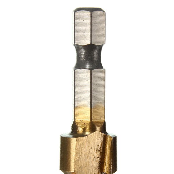The Pagoda Shape HSS Hex Shank Pagoda Metal Steel Step Drill Bit Hole Cutter Cut Tool