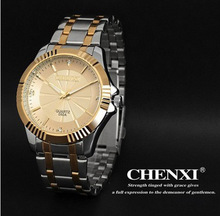 New Quartz Fashion Casual Watches Luxury Brand Design Business Golden Wristwatches Men Quartz Men Full Steel Watch QN3769