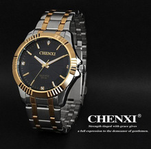 New Quartz Fashion Casual Watches Luxury Brand Design Business Golden Wristwatches Men Quartz Men Full Steel