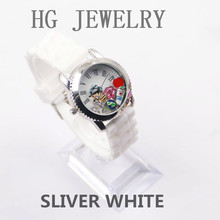 2015 new arrive silver 35mm sparkle screw MIX 3 colors floating charm wristwatches diy charm watch