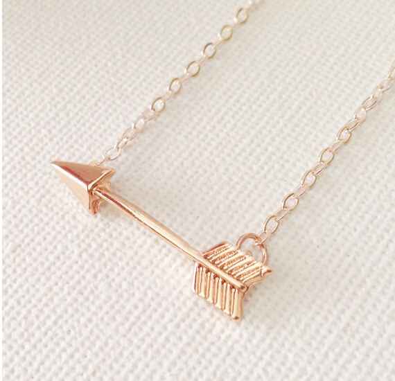 30pcs lot 2015 Gold Silver Rose Gold Minimal Modern Jewelry Love Cupid Tiny Arrow Charm Pendant