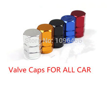 4Pcs/Lot Universal Aluminum Car Tyre Air Valve Caps, Bicycle Tire Valve Cap, Car Wheel Styling Round Red Blue Silver Gold Red
