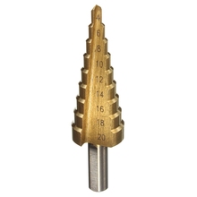 4-20mm The Pagoda Shape HSS Triangle Shank Pagoda Metal Steel Step Drill Bit Hole Cutter Cut Tool A Single