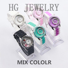 2015 Free Shipping MIX 5 colors floating charm locket watch new design wristwatches diy charm watch for women watches wholesale