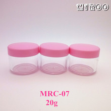 102pcs 20g Small PS Clear Cream Sample Jars,Empty Cosmetic Container,Sample Jar,Nail Art Cans
